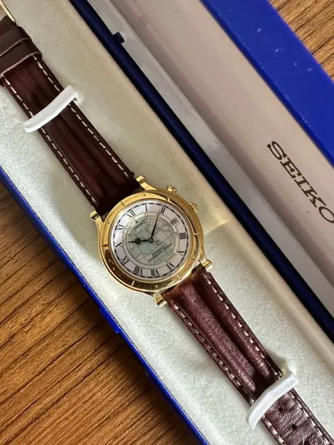 Seiko - Age of Discovery Kinetic Power Reserve - 5M22-6B00 - Heren - 1990-1999
