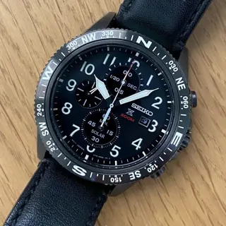 Seiko - Black Edition Flieger - V176 - Heren - 2011-heden