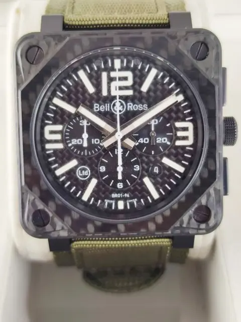 Bell & Ross - Carbon FIBER Automatic Chronograph LIMITED EDITION 182/500 Full-set - BR 01-94 - Heren - 2000-2010