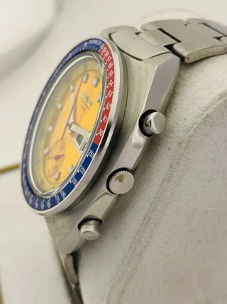 Seiko - Pogue Pepsi - Automatic - Chronograph Orange Dial - Day-Date - 6139-6002 - Heren - 1970-1979