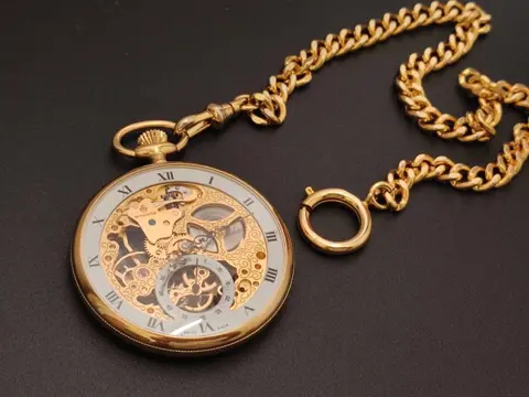 Sandoz - Orologio da Taschino "Sandoz " Swiss Made Scheletrato Nuovo-NOS - Heren - 1980-1989