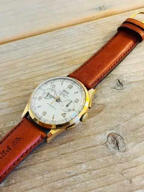 Chronographe Suisse - Britix / 18K rosé Gold / Landeron 48 - 597 - Heren - 1901-1949