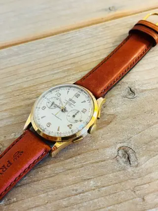 Chronographe Suisse - Britix / 18K rosé Gold / Landeron 48 - 597 - Heren - 1901-1949