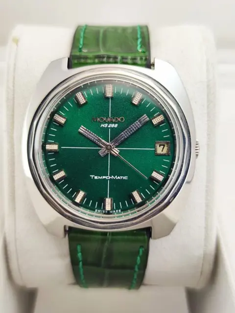 Movado - (Zenıth) HS 288 Tempo Matic Green - PI 31437 - Heren - 1960-1969