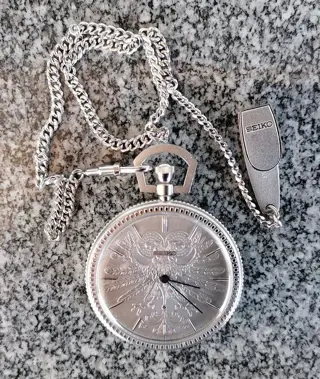 Seiko - Dentsu 70th Anniversary Pocket Watch - Ref. 37-3000 Solid Silver - Heren - 1970-1979