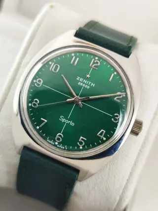 Zenith - NO RESERVE PRİCE - Sporto 28800 Green Cal.2542 - GR 720003 - Heren - 1960-1969