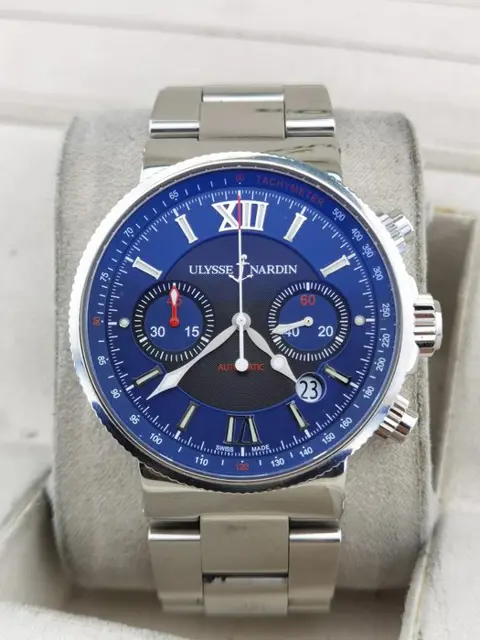Ulysse Nardin - Marine Chronograph - 353-66 - Heren - 2000-2010