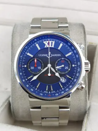 Ulysse Nardin - Marine Chronograph - 353-66 - Heren - 2000-2010