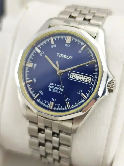 Tissot - PR100 Automatic Blue Day-Date - - P364/464 - Heren - 1970-1979