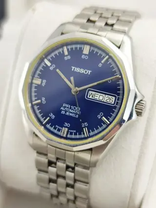 Tissot - PR100 Automatic Blue Day-Date - - P364/464 - Heren - 1970-1979