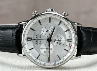 Edox - Les Bemonts Chronograph Day/Date - 10501-3-AIN - Heren - 2011-heden