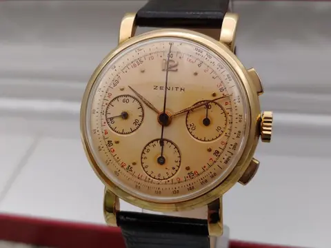 Zenith - Chronographe Cal. 156 - Gold 18kt - 102038 14528 - Heren - 1901-1949