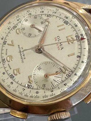 Olma De Luxe - 18K GOLD Oversized Chronograph - Heren - 1960-1969