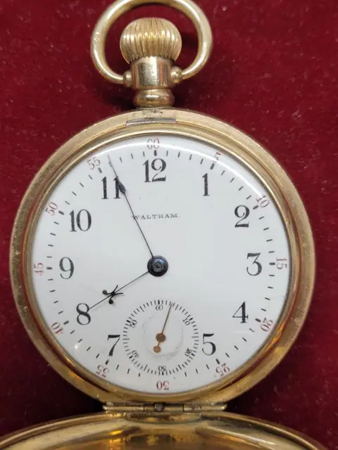 Zakhorloge Waltham Goudkleurig 3 -kleppen - pocket watch NO RESERVE PRICE - Heren - 1901-1949