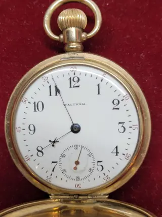 Zakhorloge Waltham Goudkleurig 3 -kleppen - pocket watch NO RESERVE PRICE - Heren - 1901-1949