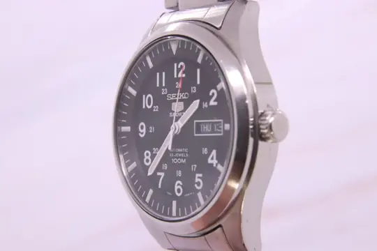 Seiko - 5 Sports Jumbo Black Military - SNZG13K1 | 7S36-03J0 - Heren - 2011-heden