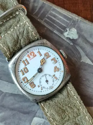 No Name Swiss Made - Trench Watch Era ww1, AG800, serviced - 38 - Heren - 1901-1949
