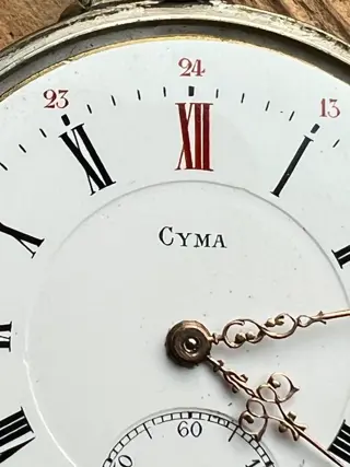 Cyma - Antiek zilveren herenzakhorloge - NO RESERVE PRICE - Heren - 1901-1949