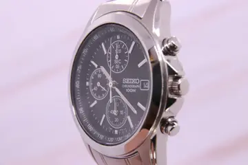 Seiko - Black Chronograph 100M - SND309P | 7T92-0CW0 - Heren - 2011-heden