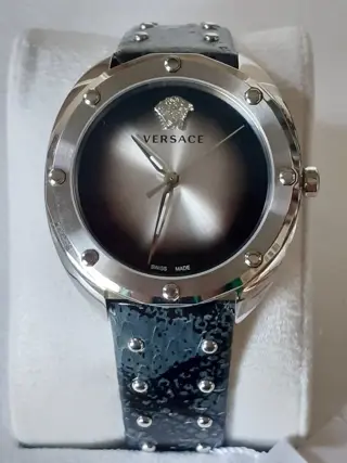 Versace - Shadov Watch Dark blue Snake Pattern Strap - VEBM00118 - Dames - 2011-heden
