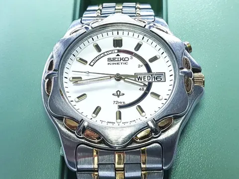 Seiko - Kinetic - 72h Kinetic Power Indicator - 5M23-6B70 - Heren - 1990-1999