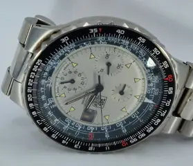 Heuer - Chronograph - Pilot - 1. Generation - Kaliber LWO 283=ETA 2892-2 - 130-006 Z - Heren - Schweiz um 1980