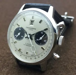 Chronographe Suisse - Jumbo-Panda-Cal.Landeron 189 - Heren - 1960-1969