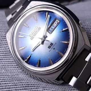 Seiko - Actus Blue Sunburst Dial "N.R.P." Watch - Heren - 1970-1979