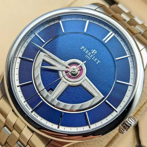 Perrelet - First Class Double Rotor Blue Dial - A1090/6 - Heren - 2011-heden