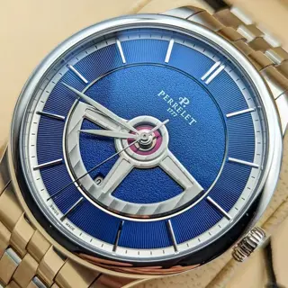 Perrelet - First Class Double Rotor Blue Dial - A1090/6 - Heren - 2011-heden