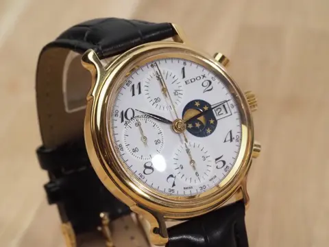 Edox - Chronograph – Phase Du Lune - Heren - 1990-1999