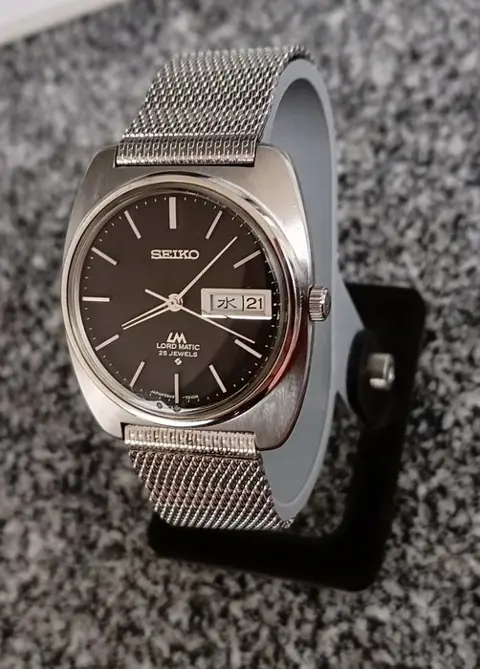 Seiko - Lord Matic 25 Jewels - Ref. 5606-7130 Black Dial JDM - Heren - 1970-1979