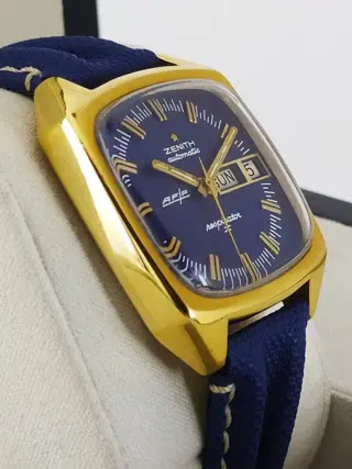 Zenith - Respirator X "Kennedy" Automatic Blue Day-Date - - 405 - Heren - 1970-1979