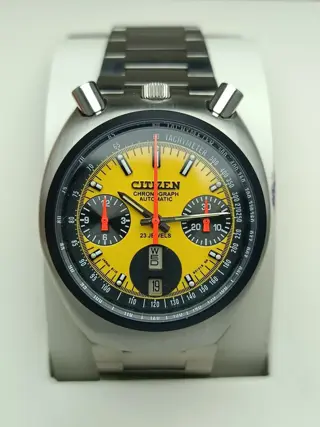 Citizen - Panda Bullhead Chronograph - 8110A - Heren - 1970-1979