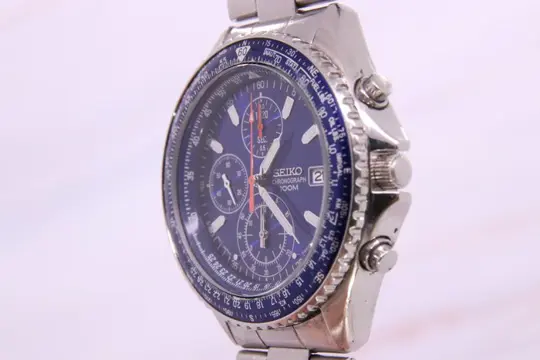 Seiko - Blue FlightMaster Chronograph - 7T92-0CF0 - Heren - 2011-heden