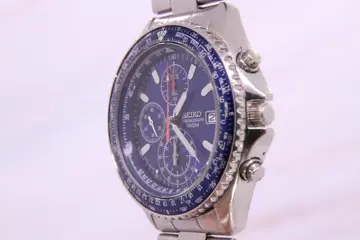 Seiko - Blue FlightMaster Chronograph - 7T92-0CF0 - Heren - 2011-heden