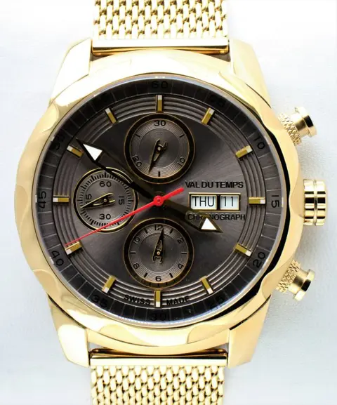 Val Du Temps - "Montreux" - Swiss Automatic Chronograph - Sellita SW500 - Ref. No: VDT011-500-11GM - Heren - 2022
