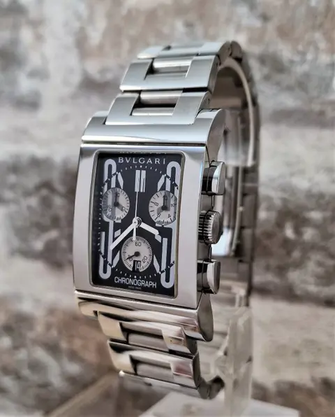 Bulgari - Rettangolo Chronograph "NO RESERVE PRICE" - RTC 49 S - Heren - 2011-heden