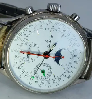 Eta Swiss Technology - Stahlarbenduhr - Datumkomplikation - Chronograph- Kal. ETA 7751 - Heren - Schweiz um 1980