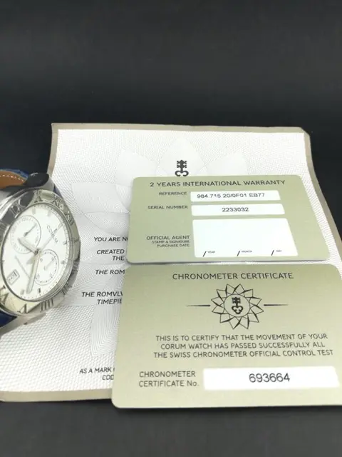Corum - Romvlvs Chronograph - 02.0012 - Heren - 2011-heden