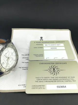Corum - Romvlvs Chronograph - 02.0012 - Heren - 2011-heden