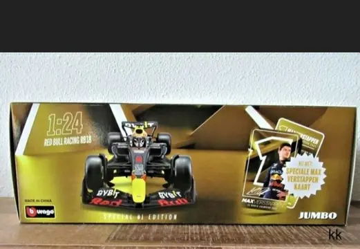 Jumbo - Burago - 1:24 - Max Verstappen Formule - 1 auto 2022 - Special edition