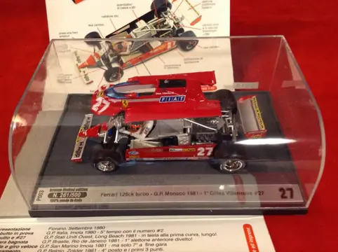 Brumm Special - Promotional Gilleneuve - 1:43 - ref. #P003 Ferrari 126CK Turbo F.1 winner GP Monaco 1981 #27 Gilles Villeneuve - genummerd #261/500