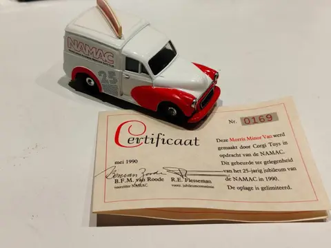 Vitesse, Corgi Toys - 1:43 - Renault Estafette "NAMAC", Morgan 4/4 Serie II 1956, Mercedens-Benz 170 VAN & morris 1000 VAN - NAMAC gelimiteerde edition 1 van 1500