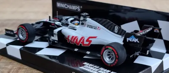 Minichamps - 1:43 - Haas F1 Team VF-20 #8 Romain Grosjean - Bahrain GP 2020 - Limited Edition 300 pcs.