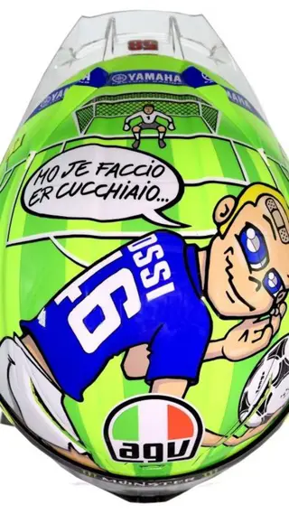 Spark - 1:5 - Helmet Valentino Rossi Yamaha Mugello 2017"Tribute Francesco Totti & Nicky Hayden" Moto GP