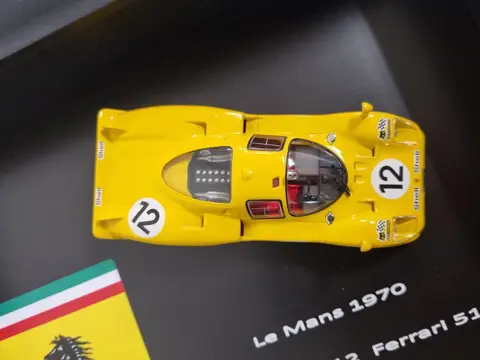 Le Mans Collection - 1:43 - Ferrari 512SLe Mans 1970 - 3D Ingelijste doos - Kunstwerk