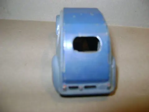 Dinky Toys Meccano France - 1:43 - ref. 24T Citroën 2CV deux tons de bleu - grijze concave velgen