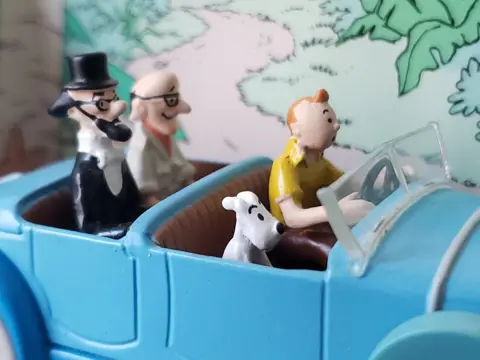Hergé/Moulinsart - 1:43 - Eerste editie van 3 Kuifje auto's (Nr. 5 / 6 & 10)