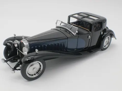 Franklin Mint - 1:24 - Bugatti Royal Coupe Napoleon from 1928 - Hoogwaardig precisiemodel met 925 sterling zilveren accenten